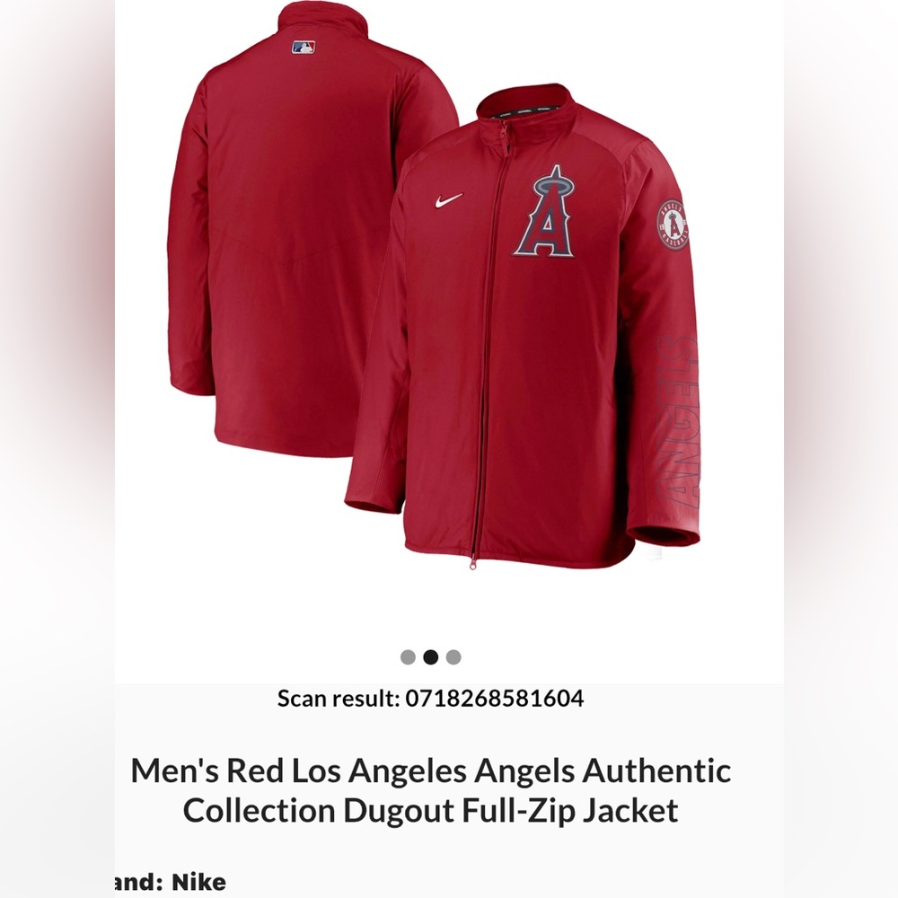 Nike MLB Red Full-Zip Jacket